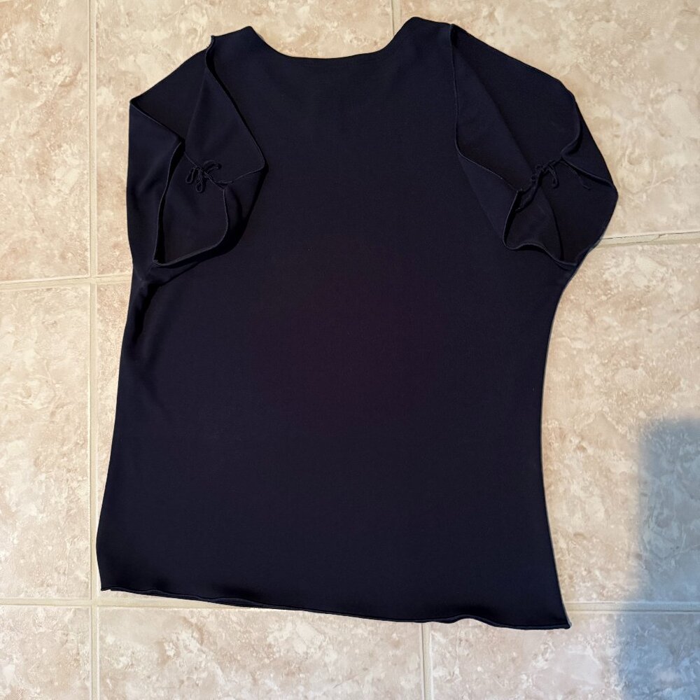 Kenneth Cole | Cold-shoulder Short Sleeve Top | Black | Size M